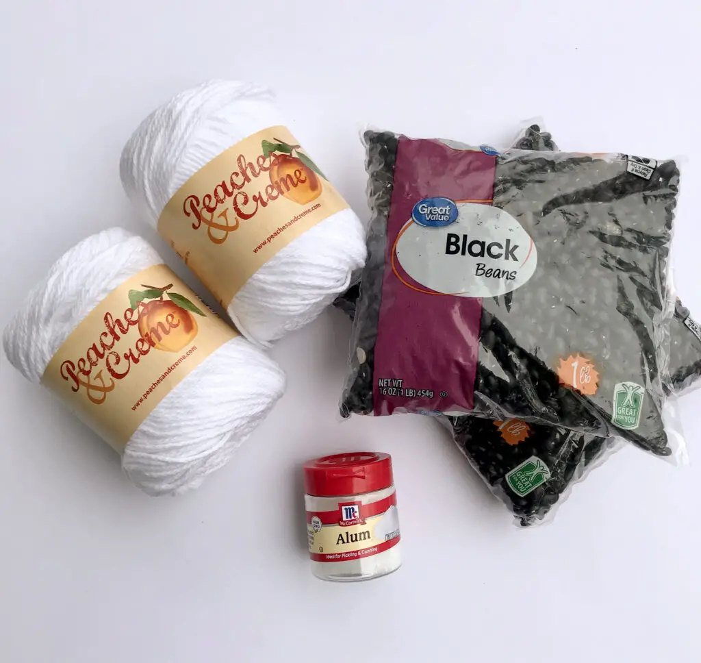 Natural Dyeing: How to Dye Yarn with Black Beans - The Knotted Nest