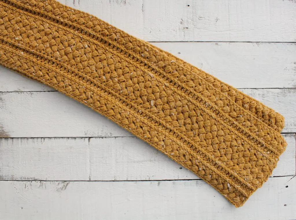 crochet infinity scarf seaming