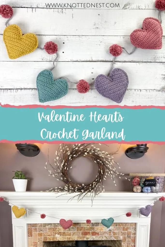 Valentine Hearts Crochet Garland Free Crochet Pattern