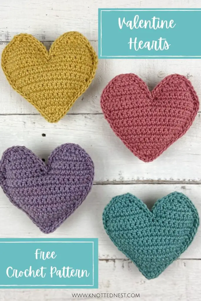 Crochet Hearts Free Pattern