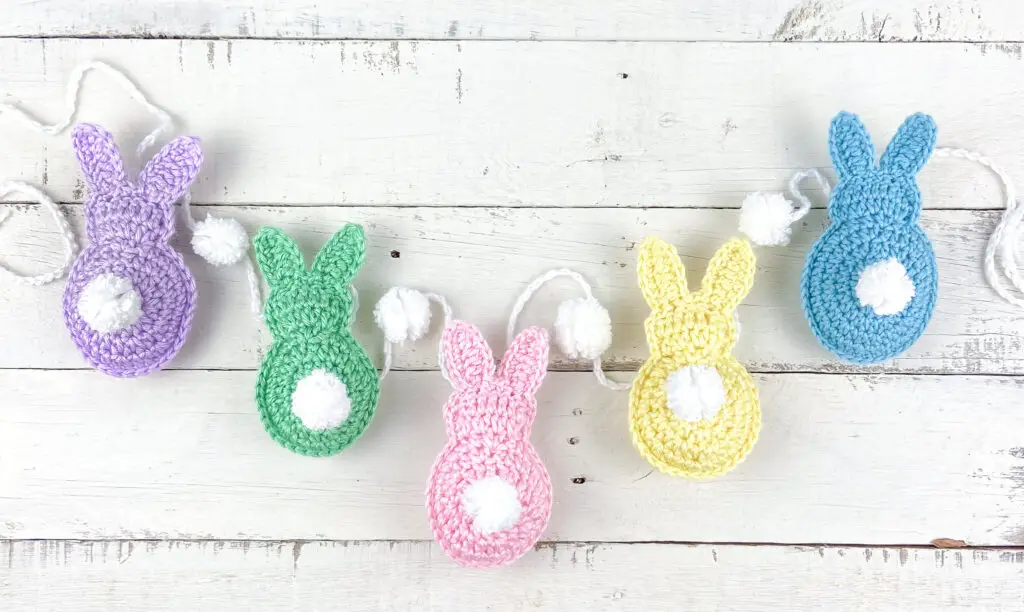 Crochet Easter Bunny Garland