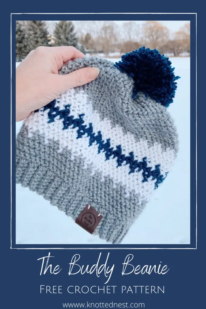 The Buddy Beanie - free pattern, crochet hat for boys