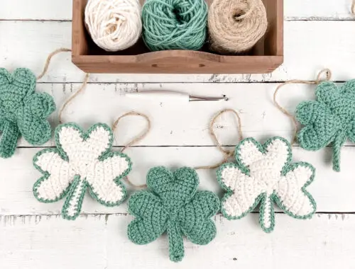 Crochet Shamrock Garlands Free Pattern