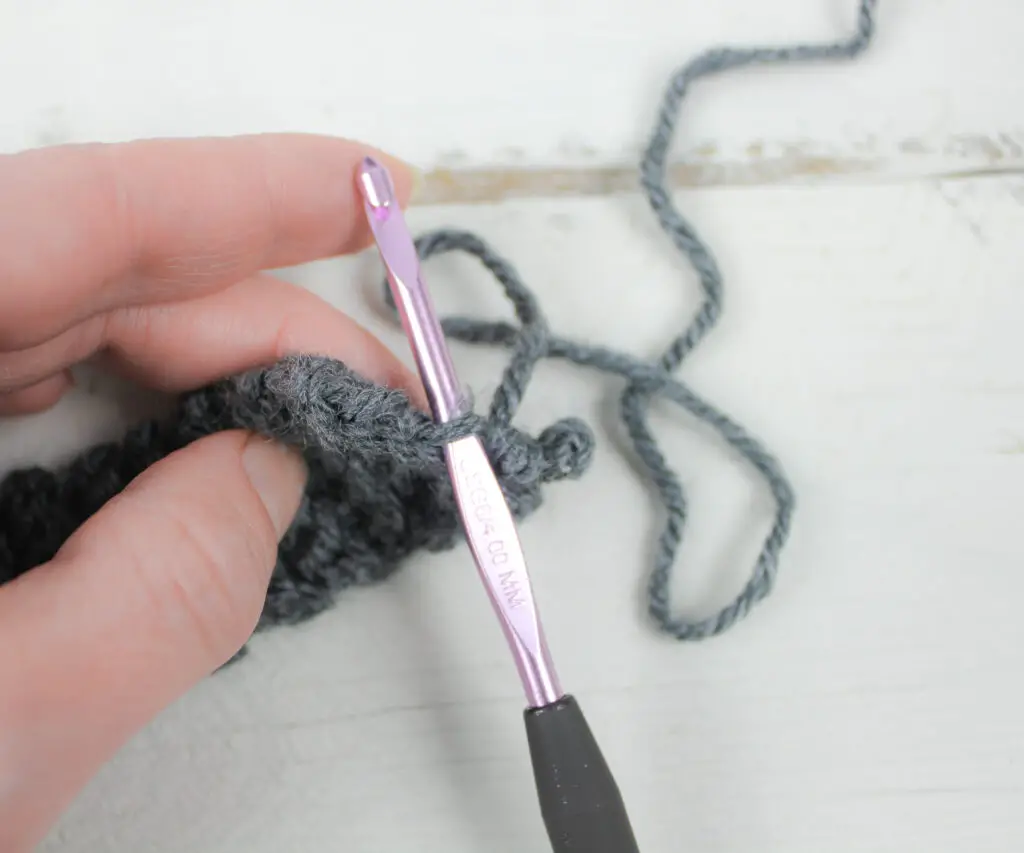 single crochet in blo