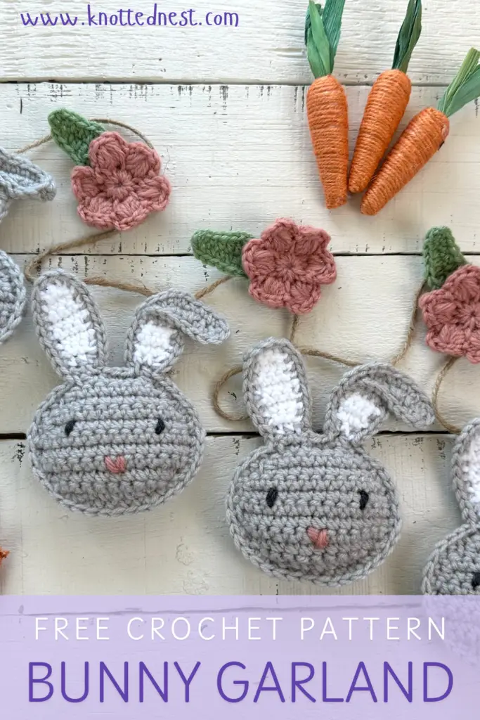 crochet easter bunny garland